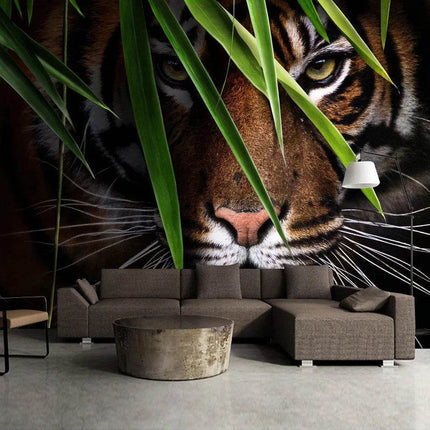 Custom 3D Tiger Animal Mural Wallpaper - Mad Fly Essentials