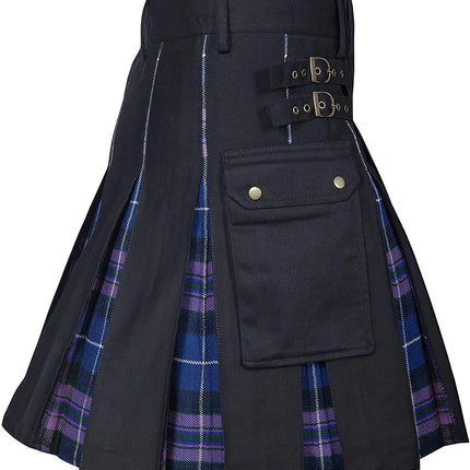 Costume Wear Men Plaid Scottish Buckle Skirt - Costume Wear - Instant Costumes - Mad Fly Essentials