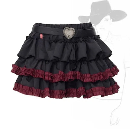 Mini Skirt Women Black Gothic 90s Summer Emo Skirt - Mini Skirt - Dicloud - Mad Fly Essentials