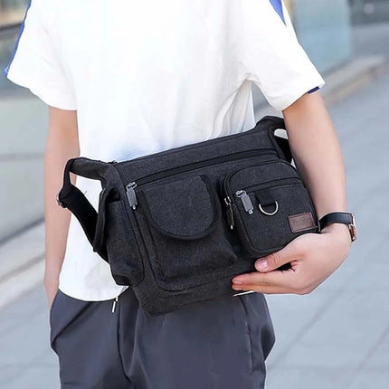 Crossbody Bag Heavy Duty Men Washable Retro Satchel Bag - Crossbody Bag - Staye - Mad Fly Essentials
