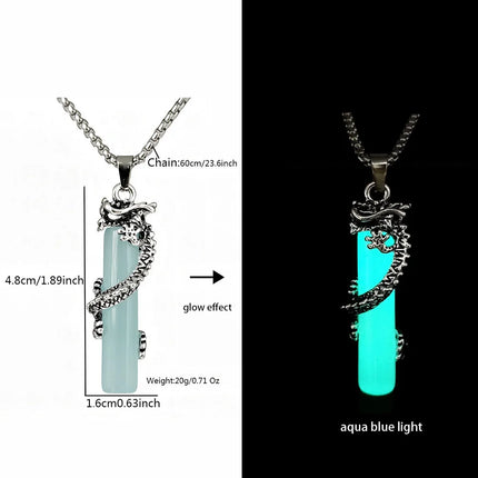 Necklace Luminous Kids Gothic Dragon Neck Cord Party Pendant Boy New - Losstower - Necklace - Mad Fly Essentials