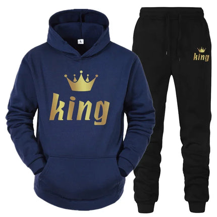 Tracksuit Men Women White Black King Queen Tracksuit Set - Tracksuit - Vipol - Mad Fly Essentials