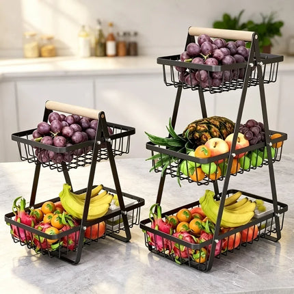 Kitchen Gadget Double Layer Fruit Organizer - Kitchen Gadget - Ootdty - Mad fly Essentials