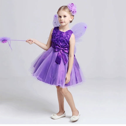 Party Dress Girl Summer Bow Wedding Party Dress - Party Dress - Adogirl - Mad Fly Essentials