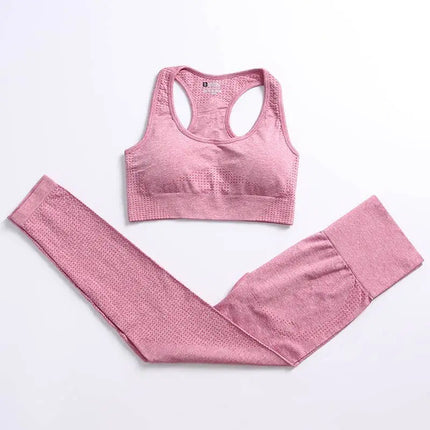 Outfit Set Women 2pc Solid Seamless Top Leggings Set - Outfit Set - Ensemble - Mad Fly Essentials