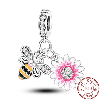 Women Accessories Daisy Flower 925 Sterling Silver Charm - Women Accessories - Nabo - Mad Fly Essentials
