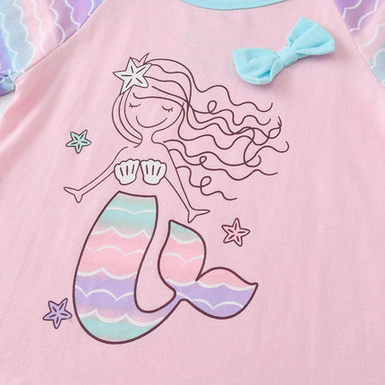 Baby Girl Mermaid Striped Outfit Set - Kids Shop Mad Fly Essentials
