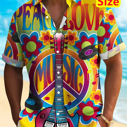 Hawaiian Shirt Men Cool Skull Graphic Tee - Hawaiian Shirt - Metaphor - Mad Fly Essentials