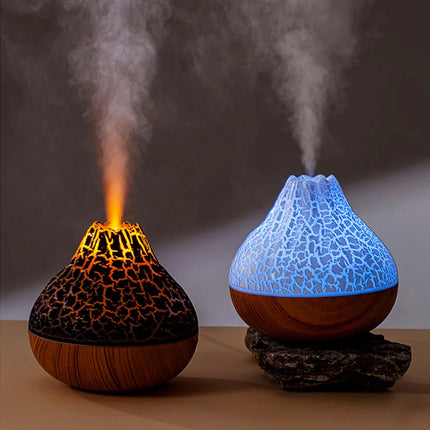 Home Decor Humidifier Aromatherapy Essential Wood Grain Oil Diffuser - Warm Like Home - Mad Fly Essentials