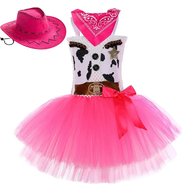 Tutu Dress Girl Cowgirl Pink Toddler Birthday Outfit - Tutu Dress - Baby J - Mad Fly Essentials