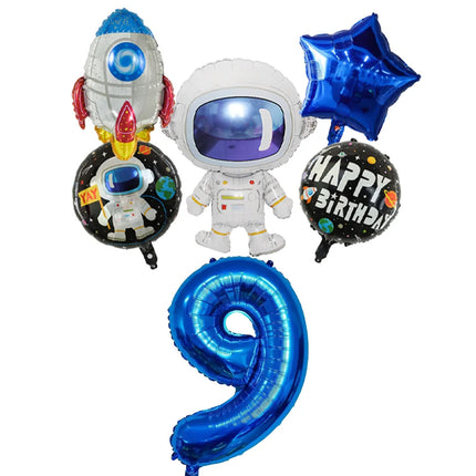 Party Essentials Space Astronaut Tableware Kid Birthday Decor Supply - Party Essentials - LISM - Mad Fly Essentials 