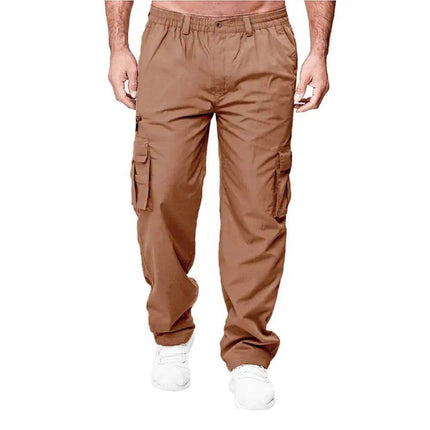 Men Loose Straight-Leg Cargo Pants - Mad Fly Essentials
