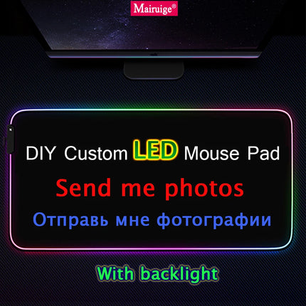 Large 3D Gamer Mouse Pad RGB Backlight - Super Deals Mad Fly Essentials