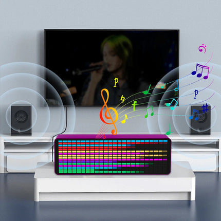 Digital RGB Rhythm Music LED Voice Electronic Clock