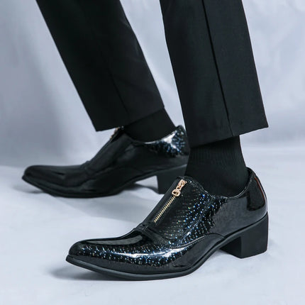 Men Footwear Leather Fashion Sequin Business Casual Shoes - Men Footwear - OEIN - Mad Fly Essentials