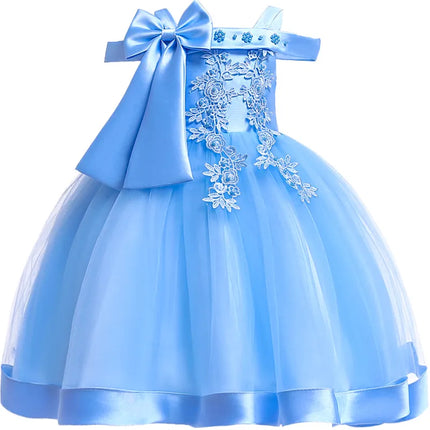 Girls 3-10yo Christmas Appliques Party Dress - Kids Shop Mad Fly Essentials