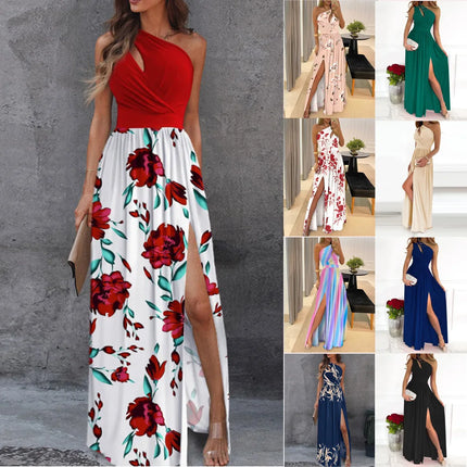Maxi Dress Women Sleeveless Solid Evening Party Dress - Maxi Dress - Cozok - Mad Fly Essentials