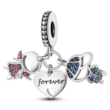 Women Accessories 925 Valentine Love Family DIY Jewelry Charm - Women Accessories - Valentines Day Specials - Mad Fly Essentials
