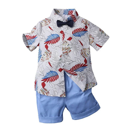 Clothing Set Boy Summer Floral Vacation Seasonal Wear - Clothing Set - Surferfish - Mad Fly Essentials