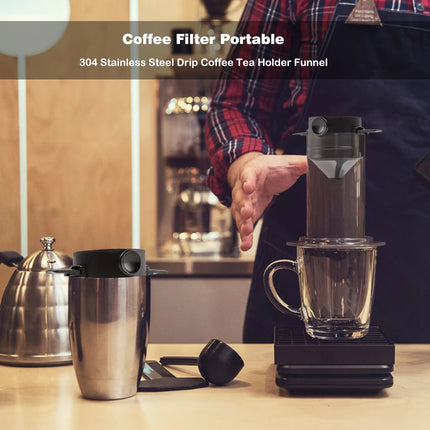 Stainless Portable Eco-Friendly Coffee Drip Tea Holder