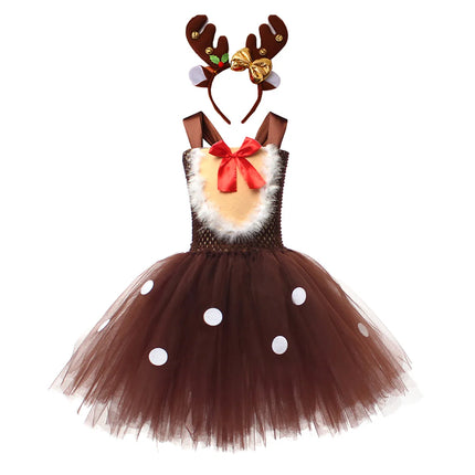 Costume Set Baby Deer Animal Reindeer Girls Costume - Costume Set - HJTT - Mad Fly Essentials