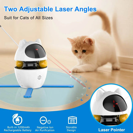 4-in-1 Cat Indoor USB Interactive Pet Toys - Mad Fly Essentials