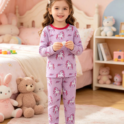 Pajama Set Baby Girl Cartoon Princess Sleepwear Set - Pajama Set - Chivry - Mad Fly Essentials