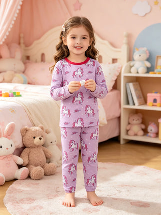 Pajama Set Baby Girl Cartoon Princess Sleepwear Set - Pajama Set - Chivry - Mad Fly Essentials