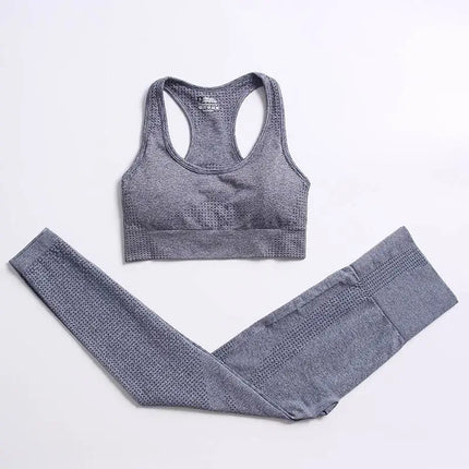 Outfit Set Women 2pc Solid Seamless Top Leggings Set - Outfit Set - Ensemble - Mad Fly Essentials