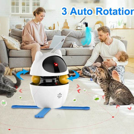 4-in-1 Cat Indoor USB Interactive Pet Toys - Mad Fly Essentials
