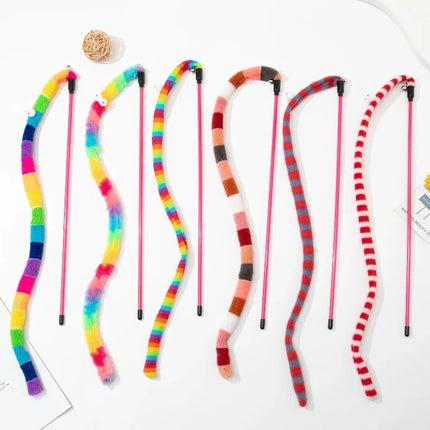 Pet Essentials Rainbow Long Tail Caterpillar Cat Toy - Pet Essentials - Ahwoo and Groo - Mad Fly Essentials