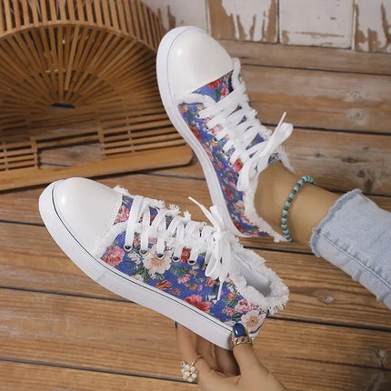Women Footwear Skull Bat Vulcanized Retro Canvas Shoes Sneakers - Women Footwear - Maogu - Mad Fly Essentials