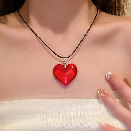 Necklace Vintage Crystal Heart Pendant Set - Necklace - CCBYX - Mad Fly Essentials