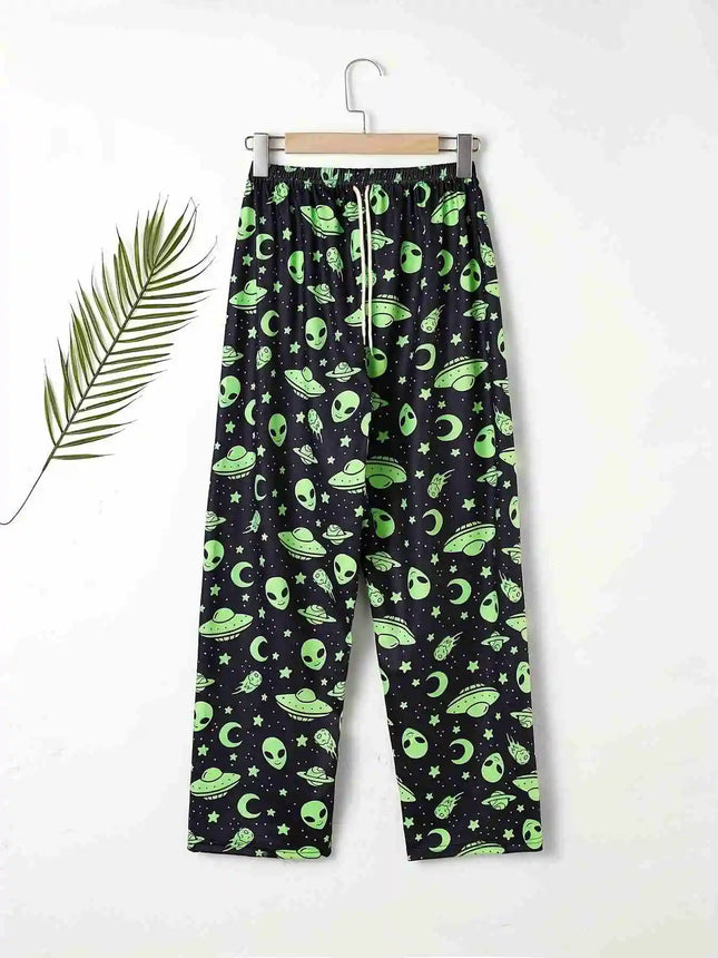 Pants Boy 2026 Quick Dry Alien UFO Print Streetwear Trousers - Pants - Ladiguard - Mad Fly Essentials