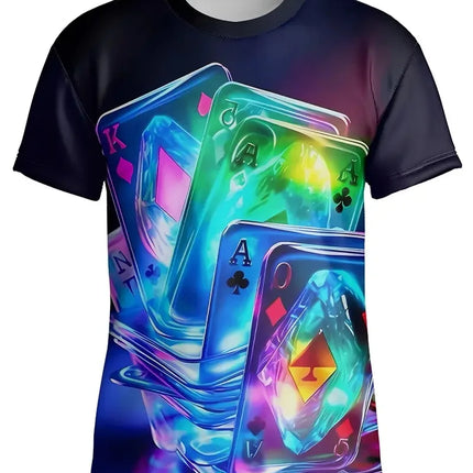 Shirt Men 3D Funny Poker King Playing Cards Medieval Tee - Shirt - Nifineo - Mad Fly Essentials