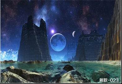 Custom 3D Starry Night Mural Wallpaper - Mad Fly Essentials