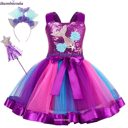Girl Seasonal Wear Mermaid Cosplay Costume Dress - Girl Seasonal Wear - Cecheetah - Mad Fly Essentials