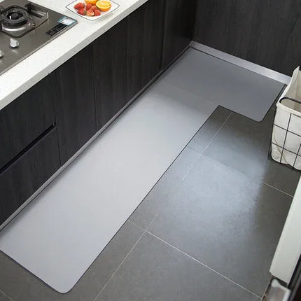 Kitchen Solid Minimalist Waterproof Floor Mat