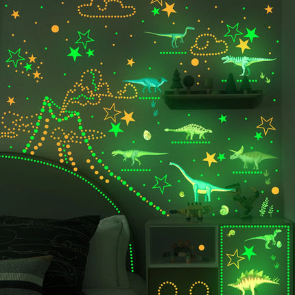 3D Wall Sticker Luminous Cartoon Dinosaur Decal - 3D Wall Sticker - Zooyoo - Mad Fly Essentials