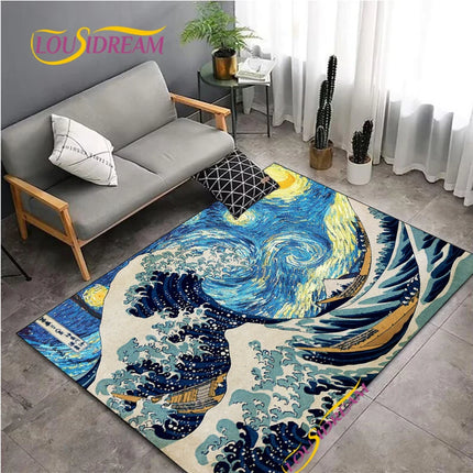 Area Rug Van Gogh Starry Night Living Home Rug - Area Rug - Louisidream - Mad Fly Essentials