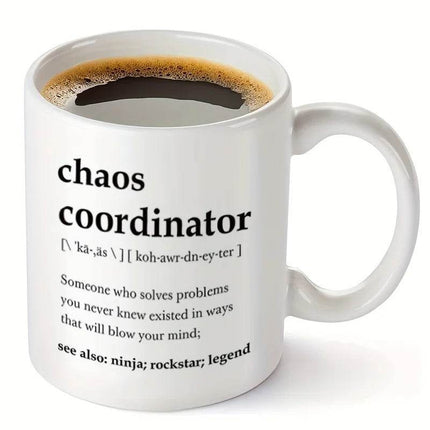 Chaos Coordinator Novelty Coffee Mug – Mad Fly Essentials