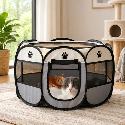 Pet Essentials Portable Foldable Octagonal Kennel - Pet Essentials - Dogbaby - Mad Fly Essentials