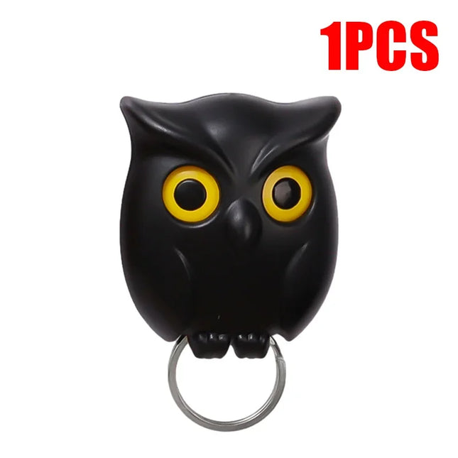 Magnetic Owl Key Holder Self Adhesive-Keychain Wall Decor