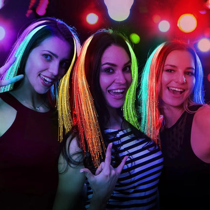 Women LED Party Lights Fiber-Optic Hairpin