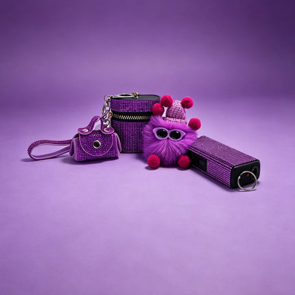 Keychain Self-Defense Sequin Women 4pc set Women Accessories - Keychain - Reave Cat - Mad Fly Essentials