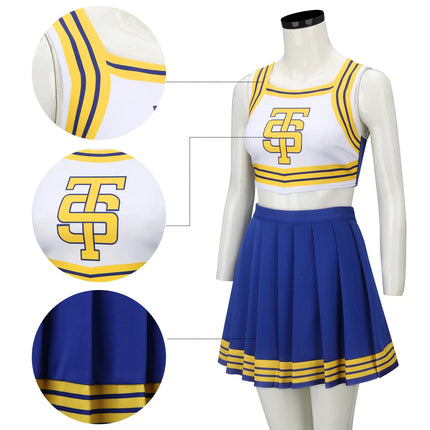 Women Cheerleader Uniform Cosplay Party Costume Outfit