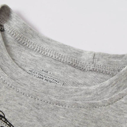 Baby Boy Dinosaur Cartoon Long Pajama Set - Mad Fly Essentials