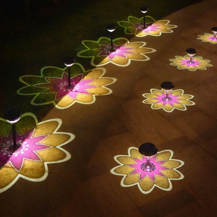Solar Projection LED Lamp Garden Lawn Lights