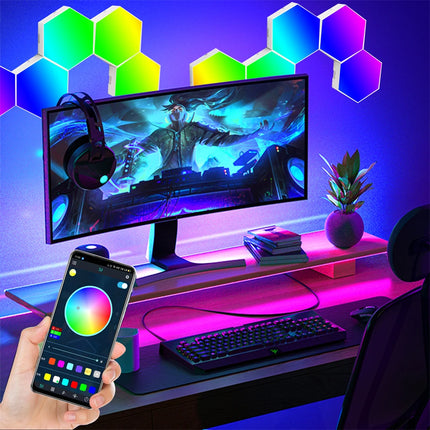 LED Wall Sconce Touch Sensor Hexagonal Quantum Lamp - LED Wall Sconce - YJ Lights - Mad Fly Essentials