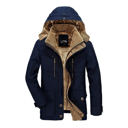 Jacket Men Long Winter Down Cargo Hooded Outerwear - Jacket - LBL Private Label - Mad Fly Essentials